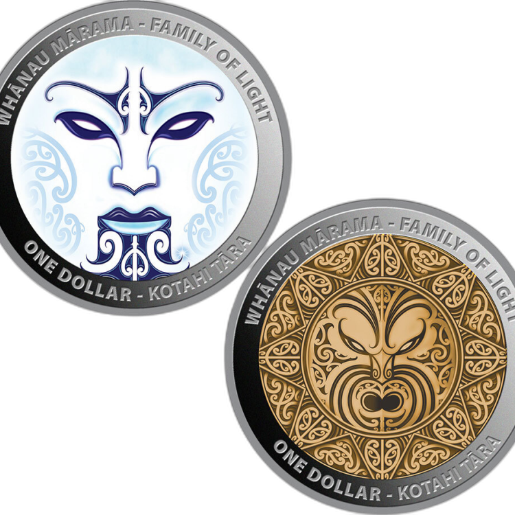 Familie van licht 2 x 1 troy ounce zilveren munt 2021 Proof voorkant