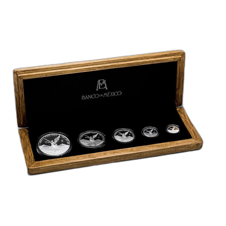 1.90 Troy ounce silver coin set Mexican Libertad 2021 front