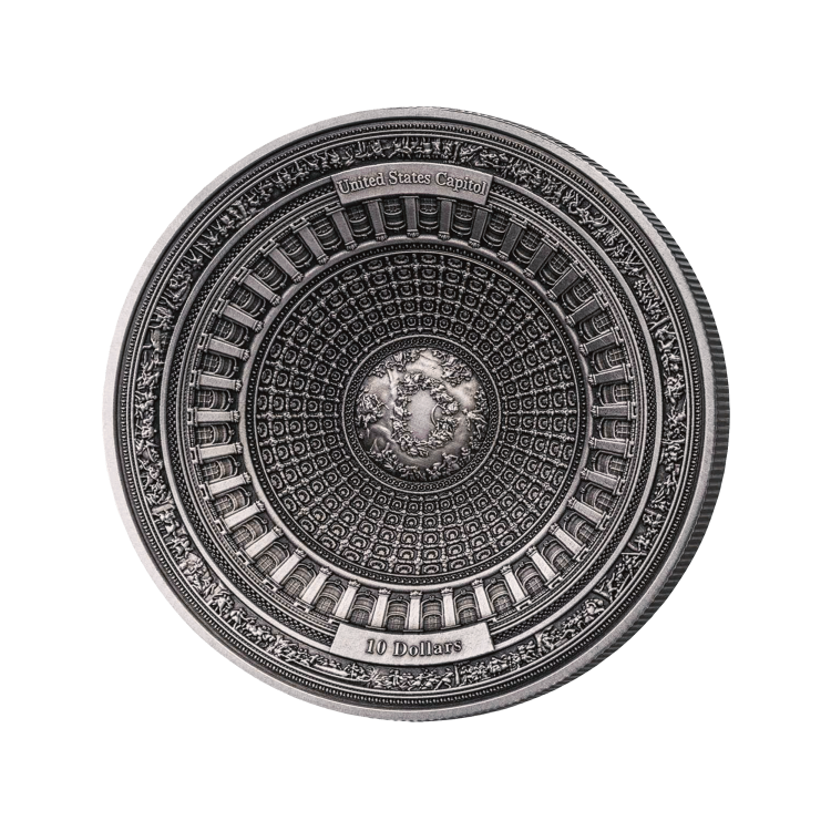 100 Gram zilver Het Capitool van de Verenigde Staten munt 2017 voorkant
