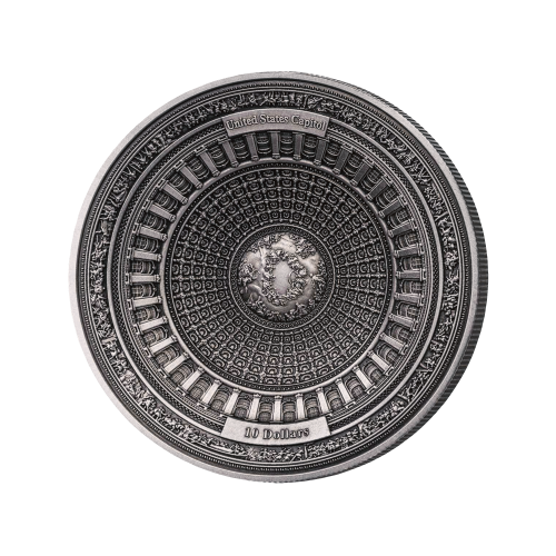 100 Gram zilver Het Capitool van de Verenigde Staten munt 2017 voorkant