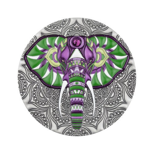 2 Troy ounce zilveren Mandala olifant munt 2019 voorkant