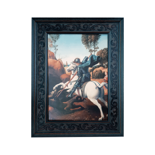 1,5 kilo zilveren munt schilderij Sint Joris en de Draak 2020 Proof voorkant