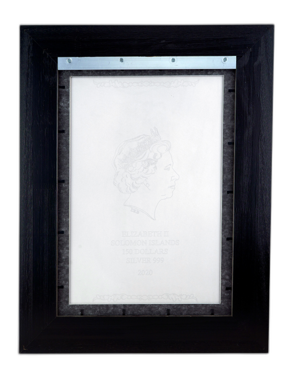 1,5 kilo zilveren munt schilderij Sistine Madonna 2020 Proof voorkant