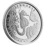 1 troy ounce zilveren munt zeepaardje 2021 voorkant