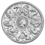 2 troy ounce zilveren munt Queens Beasts completer circulated voorkant