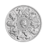 1 Troy ounce platina munt Queens Beasts Completer voorkant