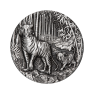 2 oz zilveren Lunar III 2022 Year of the Tiger antique finish voorkant