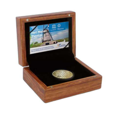 "Het Molen tientje" 10 Euro Goud Proof voorkant