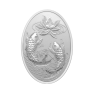 1 troy ounce zilveren munt Auspicious Koi 2022 voorkant