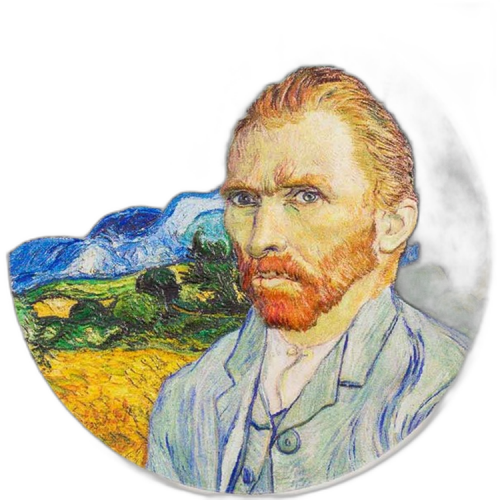 2 troy ounce silver coin Vincent van Gogh masters of art 2022 front