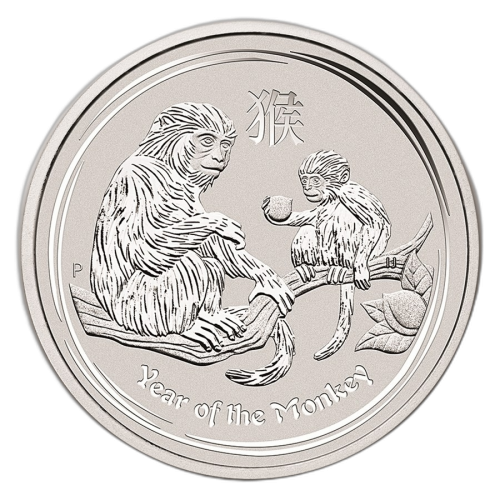 10 kilogram silver Lunar coin 2016 - Year of the Monkey front