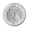 1 Troy ounce platina munt Tudor Beasts Lion 2022 voorkant