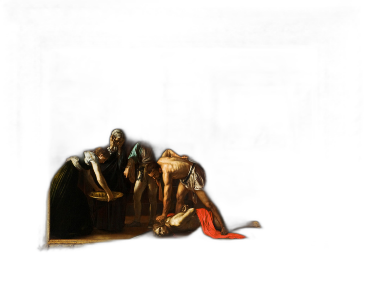 1,5 kilo zilveren munt Caravaggio - Onthoofding van Johannes de Doper 2022 Proof voorkant