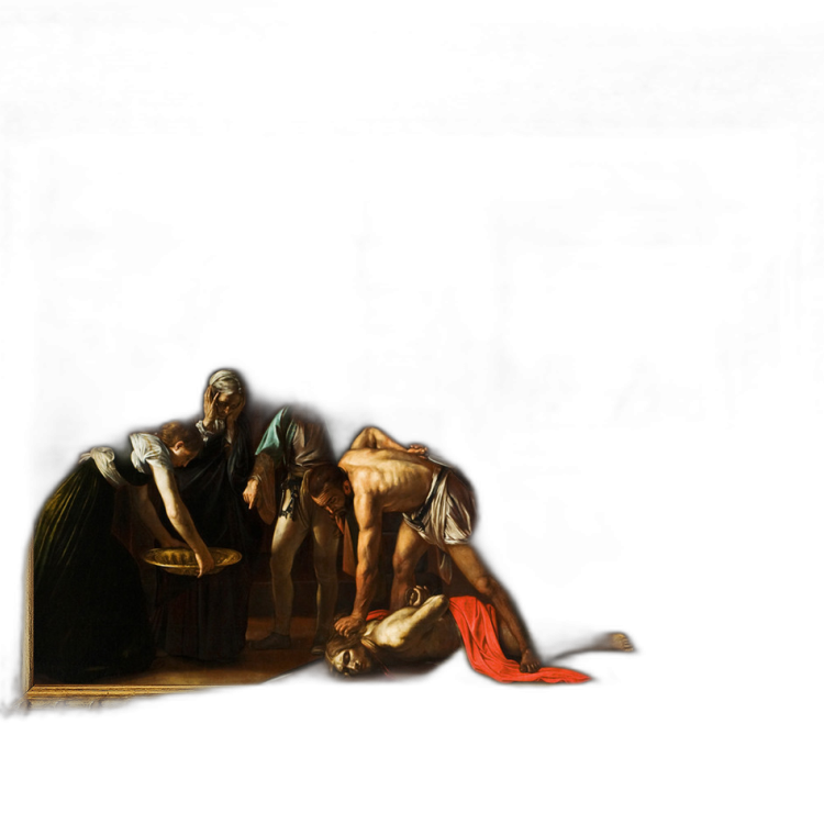 1,5 kilo zilveren munt Caravaggio - Onthoofding van Johannes de Doper 2022 Proof voorkant