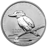 1 Troy ounce zilveren munt Kookaburra 2007 voorkant