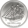 1 troy ounce platinum Cook Islands munt 2017 voorkant