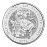 2 troy ounce zilveren munt Tudor Beasts Yale of Beaufort 2023 voorkant