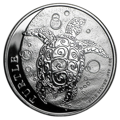 1 troy ounce silver coin Niue Hawksbill Turtle 2016 front