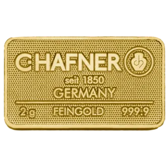 C. Hafner 2 gram goudbaar