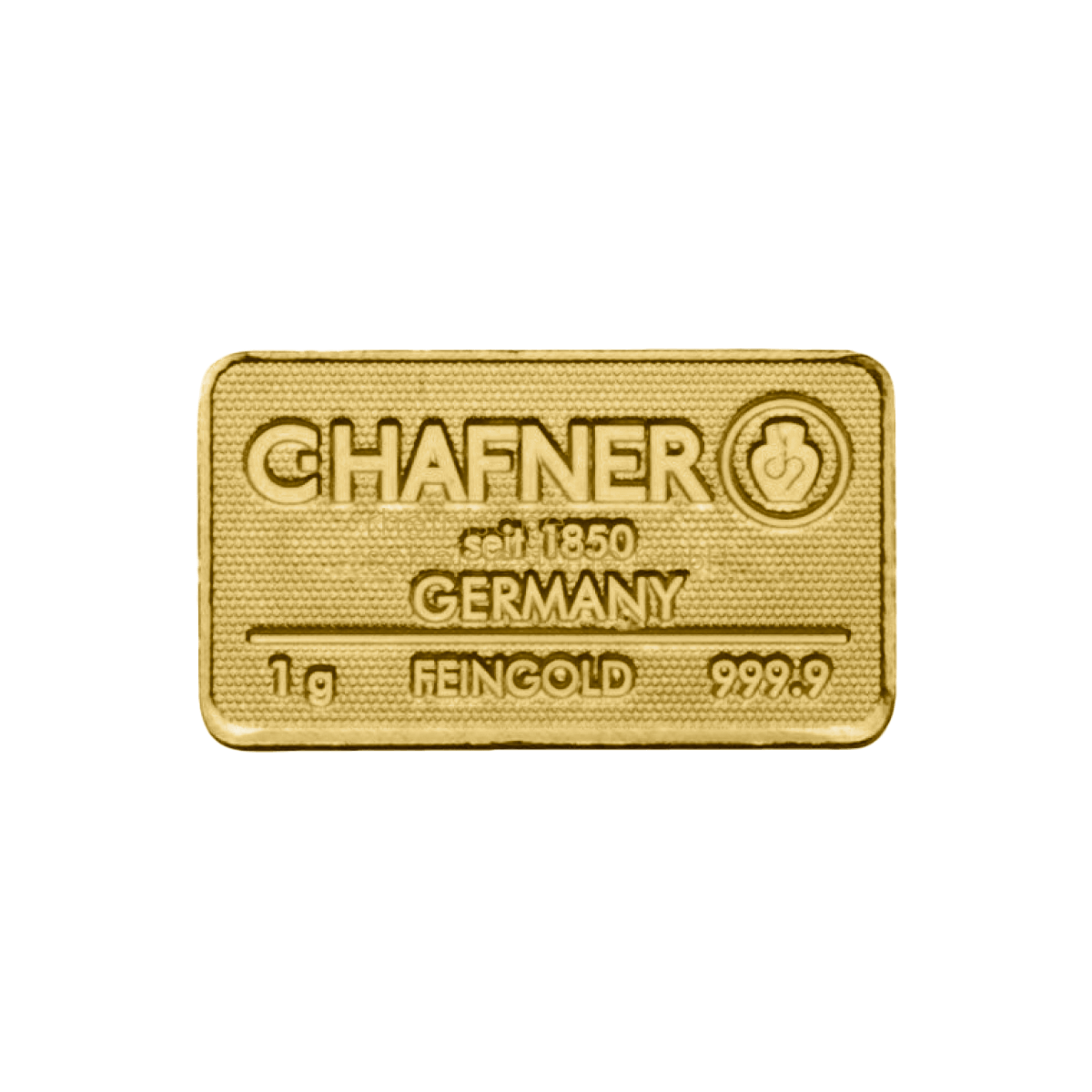 1 gram gold bar of The Royal Mint