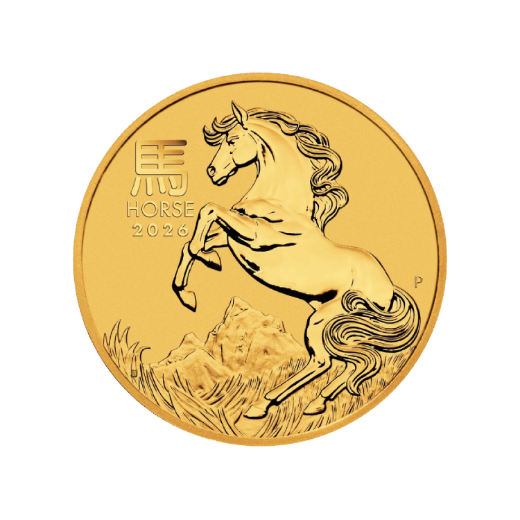 Gouden Lunar 1/4 oz 2026 Year of the Horse