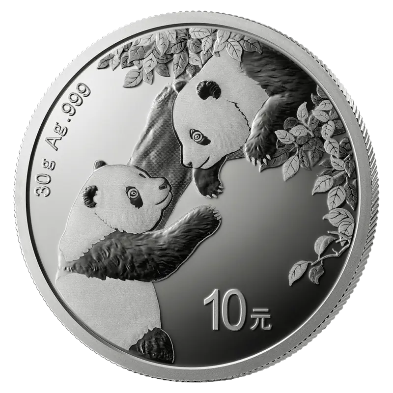 Zilveren Panda munt 30 gram